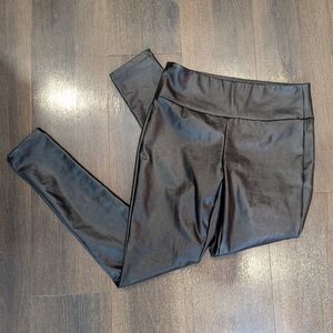 Kendall + Kylie S black faux leather leggings